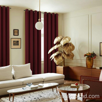 Burgundy Red Blackout Curtains 84 Inch Long